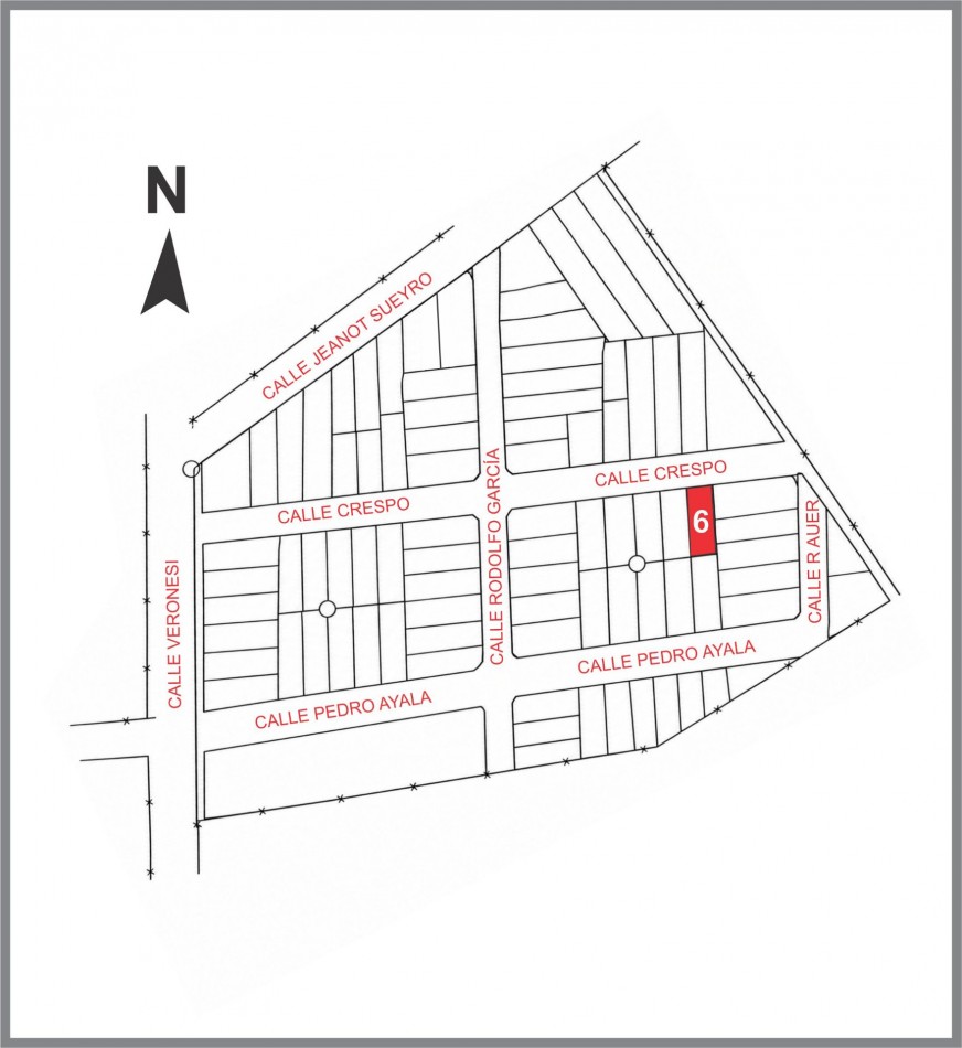 Lote 6 Crespo entre Garcia y Auer Pueblo Belgrano