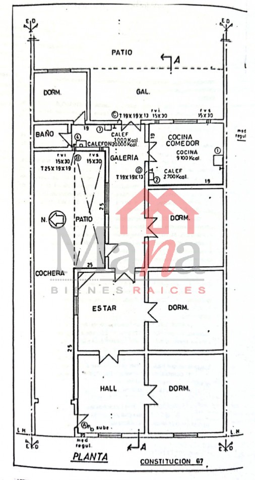 Casa en venta Constitucion 67