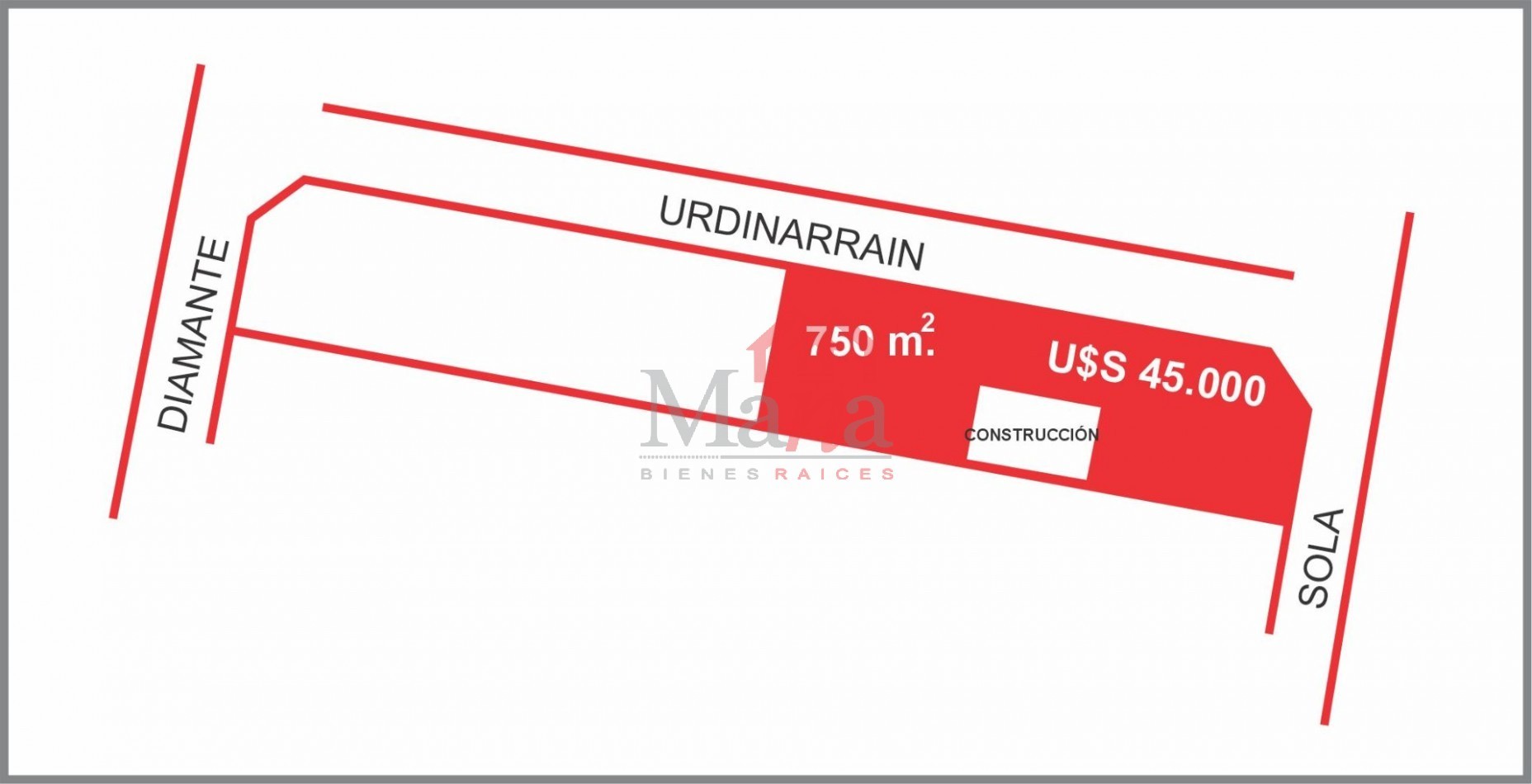 Terreno en venta Urdinarrain y Sola