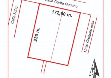Chacra en venta Curita Gaucho entre 5690 y Gregorio Inda