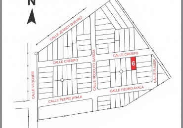Lote 6 Crespo entre Garcia y Auer Pueblo Belgrano